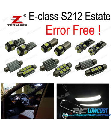 KIT 26 BOMBILLAS LED INTERIOR PARA MERCEDES E CLASE S212 ESTATE WAGON E200 E250 E300 E350 E400 E500 E550 E63 AMG 10