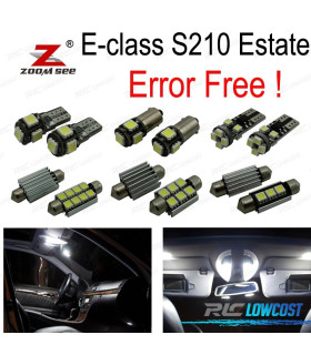KIT 20 BOMBILLAS LED INTERIOR PARA MERCEDES E CLASE S210 ESTATE WAGON E200 E220 E240 E270 E300 E420 E320 E430