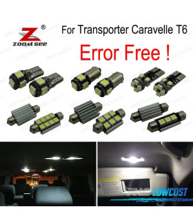 KIT 19 BOMBILLAS LED INTERIOR PARA VOLKSWAGEN VW CARAVELLE MK6 T6 2016-2018
