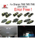 KIT 24 BOMBILLAS LED INTERIOR PARA VOLKSWAGEN VW SHARAN 7 M 8 7M9 7M6 2001-2010