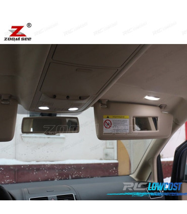KIT 20 BOMBILLAS LED INTERIOR PARA VOLKSWAGEN VW VOLKSWAGEN VW TOURAN 1T3 2011-2015