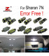 KIT 17 BOMBILLAS LED INTERIOR PARA VOLKSWAGEN VW SHARAN 7N 2011-2018