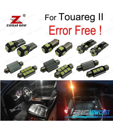 KIT 23 BOMBILLAS LED INTERIOR PARA VOLKSWAGEN VW TOUAREG II 7 P 7P5 7P6 2010 +