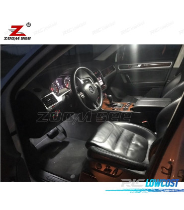 KIT 23 BOMBILLAS LED INTERIOR PARA VOLKSWAGEN VW TOUAREG II 7 P 7P5 7P6 2010 +