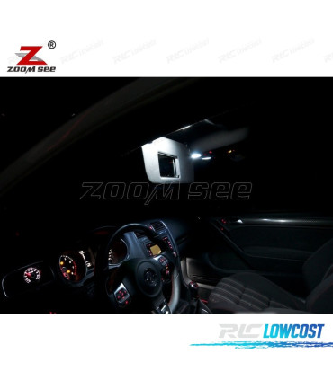 KIT 13 BOMBILLAS LED INTERIOR PARA VOLKSWAGEN VW VOLKSWAGEN VW GOLF MK6 R GOLF R MKVI 2012-2013