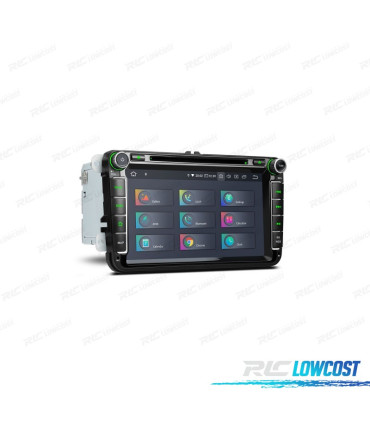 RADIO GPS ANDROID 10 PARA VOLKSWAGEN VW SEAT SKODA 4K 4GB RAM 64GB ROM HEXA-CORE CARPLAY HDMI
