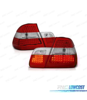 PILOTOS BMW E46 01-05 LED ROJO CROMO RESTYLING