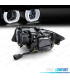 FAROS BMW E90 E91 05-08 OJOS ANGEL 3D FONDO NEGRO