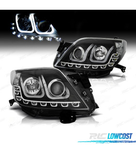 FAROS TOYOTA LAND CRUISER 09-13 LUZ DIURNA LED NEGRO