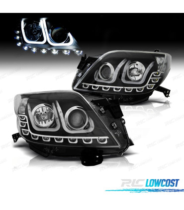 FAROS TOYOTA LAND CRUISER 09-13 LUZ DIURNA LED NEGRO