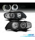 FAROS BMW X5 E53 99-03 OJOS ANGEL LED FONDO NEGRO