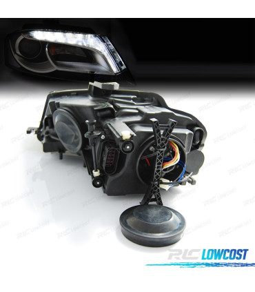 FAROS AUDI A3 8P 08-12 TRU DRL FONDO NEGRO