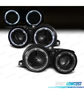 FAROS OJOS ANGEL BMW E30 82-94 FONDO NEGRO