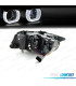 FAROS BMW E90 E91 05-08 XENON OJOS ANGEL U 3D LED FONDO CROMO