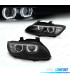 FAROS BMW E92 E93 06-10 XENON OJOS ANGEL LED DLR FONDO NEGRO