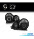 FAROS OJOS ANGEL LUPA MERCEDES CLASE E W210 99-02 FONDO NEGRO