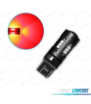 BOMBILLA LED T20 W21W CANBUS ROJO