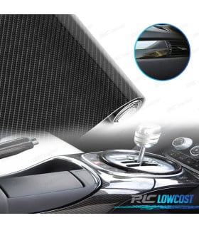 VINILO ADHESIVO CARBONO 5D NEGRO BRILLANTE
