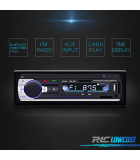 RADIO 1DIN BLUETOOTH MP3 USB SD AUX