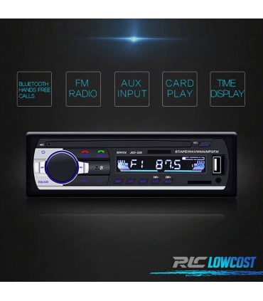RADIO 1DIN BLUETOOTH MP3 USB SD AUX