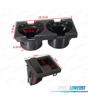 SOPORTE VASOS Y MONEDAS PARA BMW E46