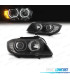 FAROS BMW E90 E91 08-12 OJOS ANGEL INTERMITENTE LED FONDO NEGRO