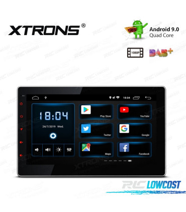 RADIO GPS ANDROID 9 UNIVERSAL 2 DIN PANTALLA TÁCTIL 10.1" C