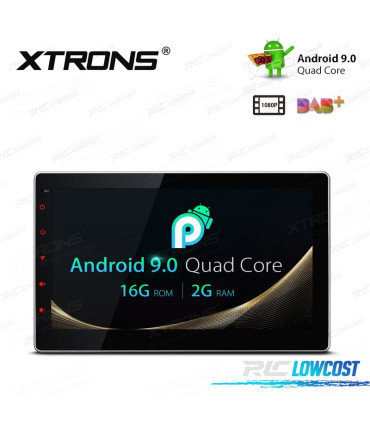 RADIO GPS ANDROID 9 UNIVERSAL 2 DIN PANTALLA TÁCTIL 10.1" C