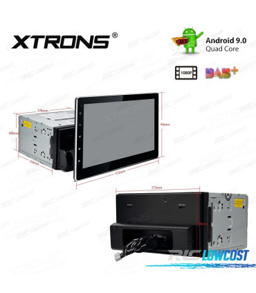 RADIO GPS ANDROID 9 UNIVERSAL 2 DIN PANTALLA TÁCTIL 10.1" C