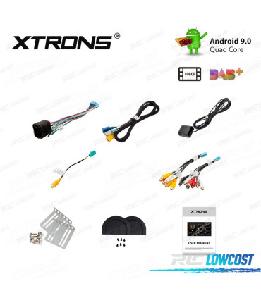 RADIO GPS ANDROID 9 UNIVERSAL 2 DIN PANTALLA TÁCTIL 10.1" C