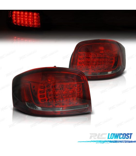 PILOTOS LED AUDI A3 8P 08-12 ROJO AHUMADO