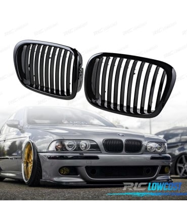 PARRILLAS BMW E39 95-03 LOOK M PERFORMANCE NEGRO BRILLO