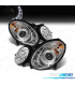 FAROS XENON MERCEDES CLASE E W211 02-06 LUZ DIURNA FONDO CROMO