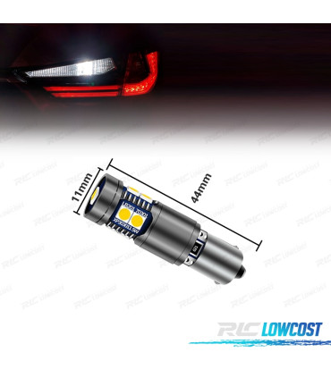 BOMBILLA LED BAX9S H21W H6W CANBUS MARCHA ATRAS