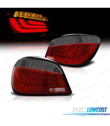 PILOTOS BMW E60 LCI 07-10 LED ROJO GRIS