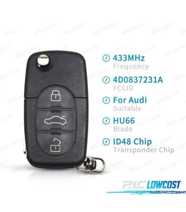 LLAVE COMPLETA AUDI A3 97-03 A4 99-01 A6 98-05 A8 94-03 TT 99-02