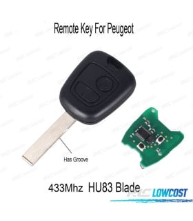 LLAVE COMPLETA PARA PEUGEOT Y CITROEN HU83