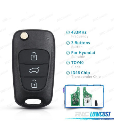 LLAVE COMPLETA PARA HYUNDAI IX35 I30