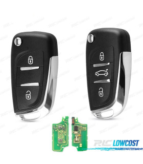 LLAVE COMPLETA PARA CITROEN C2 C4 C5 3 BOTONES