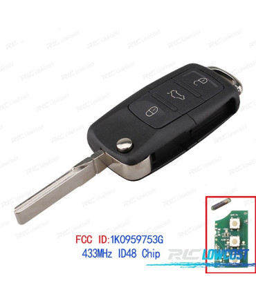 LLAVE COMPLETA PARA VOLKSWAGEN VW SHARAN 95-05 PASSAT 02-05 POLO 02-09 CADDY 04-11 EOS 06-11 GOLF 04-09 GOL