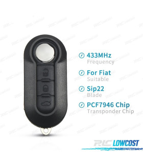 LLAVE COMPLETA FIAT 500 PANDA PUNTO BRAVO GRANDE PUNTO