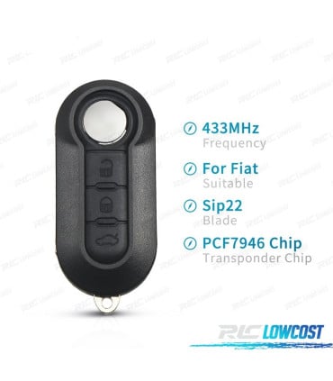 LLAVE COMPLETA PARA FIAT 500 PANDA PUNTO BRAVO GRANDE PUNTO