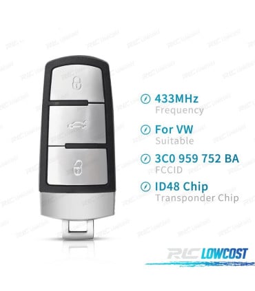 LLAVE COMPLETA VOLKSWAGEN VW GOLF PASSAT POLO
