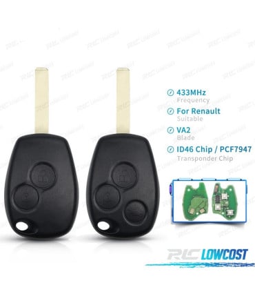 LLAVE COMPLETA PARA RENAULT CLIO KANGOO MASTER MODUS TWINGO