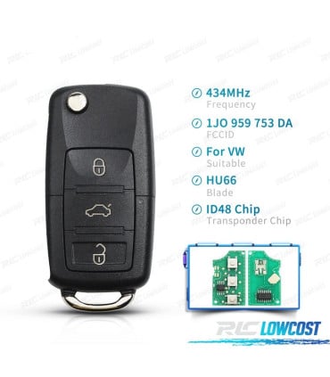 LLAVE COMPLETA SEAT VOLKSWAGEN VW SKODA VARIOS MODELOS