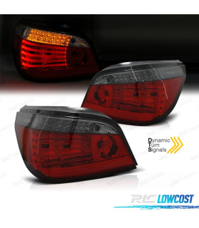 PILOTOS BMW E60 03-07 LED INTERMITENTE DINAMICO ROJO AHUMADO