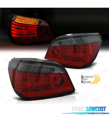 PILOTOS BMW E60 03-07 LED INTERMITENTE DINAMICO ROJO AHUMADO