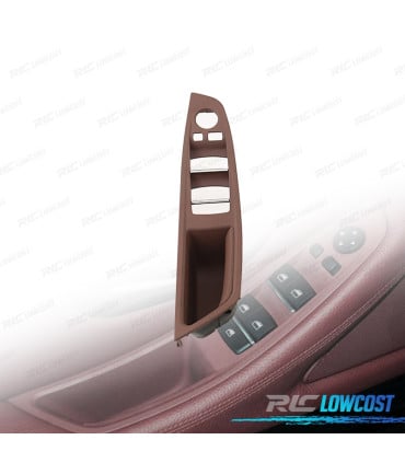 MOLDURA BOTONERA PANEL DE PUERTA PARA BMW SERIE 5 F10 F11 MARRON WINE