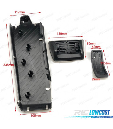 PEDALES PARA AUDI LOOK S-LINE AUTOMATICO