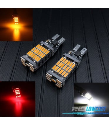 BOMBILLAS LED T15 W16W LUZ ROJA